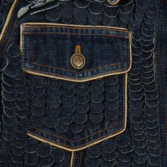Chanel Button Denim Jacket - Size 36