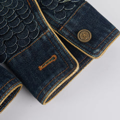 Chanel Button Denim Jacket - Size 36