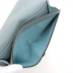 Dior Saddle Wallet with Chain Cloud Blue