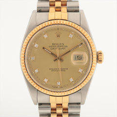 ITEM 36 - Rolex Datejust 36mm Two Toned with Diamonds