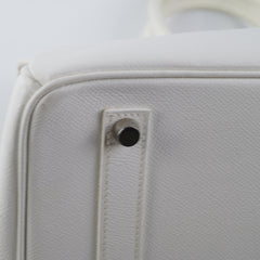 Hermes Birkin 35 Blanc Stamp [J]