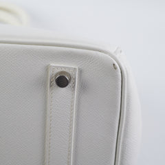Hermes Birkin 35 Blanc Stamp [J]