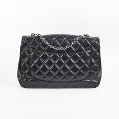 Chanel Black Jumbo Single Flap Black