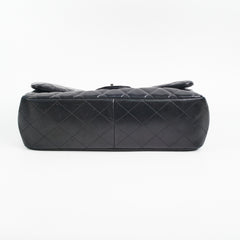 Chanel Black Jumbo Single Flap Black