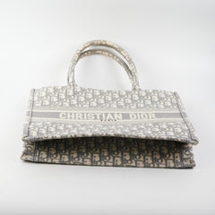Dior Medium Book Tote Oblique Grey