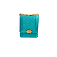 Chanel Vertical Boy Caviar Blue