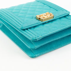 Chanel Vertical Boy Caviar Blue