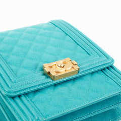 Chanel Vertical Boy Caviar Blue