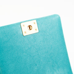 Chanel Vertical Boy Caviar Blue