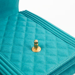 Chanel Vertical Boy Caviar Blue