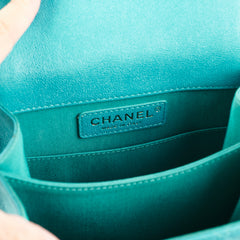 Chanel Vertical Boy Caviar Blue