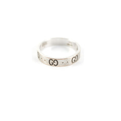 Gucci Icon Interlocking G Band Ring Size 54