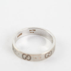 Gucci Icon Interlocking G Band Ring Size 54