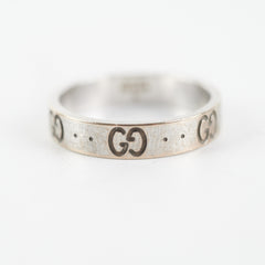 Gucci Icon Interlocking G Band Ring Size 54
