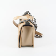 Deal of The Week -  Chanel Old Medium Boy Patent Leather Beige