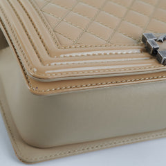 Deal of The Week -  Chanel Old Medium Boy Patent Leather Beige