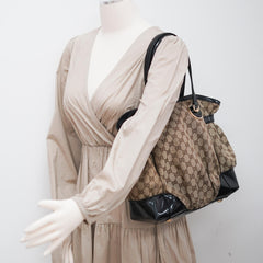 Gucci Guccissima Twin Shoulder Bag Off-White