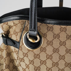 Gucci Guccissima Twin Shoulder Bag Off-White