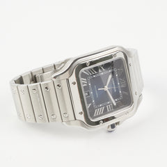 Cartier Santos Watch Dark Navy Dial