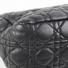 Dior Cannage Lock Bag Black