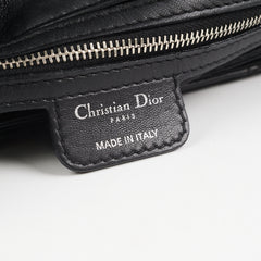 Dior Cannage Lock Bag Black