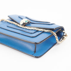 Bvlgari Serpenti Bag Charm Blue