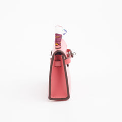 Hermes Kelly Twilly Bag Charm Rose Lipstick
