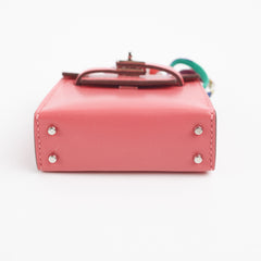 Hermes Kelly Twilly Bag Charm Rose Lipstick