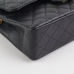 Chanel Classic Flap Small Black Caviar Shoulder Bag (Microchipped)