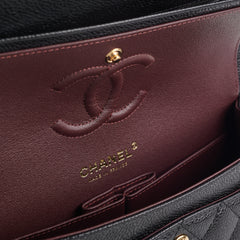 Chanel Classic Flap Small Black Caviar Shoulder Bag (Microchipped)