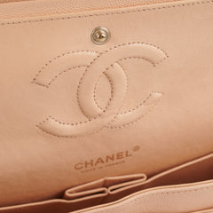 Chanel Classic Flap Medium Beige Clair Caviar Shoulder Bag