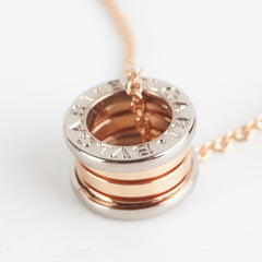 Bvlgari Zero1 Necklace Two Toned Rose Gold