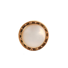 BC) Bvlgari B.Zero.1 Ring Rose Gold White Ceramic