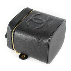 ITEM 11 - Chanel Vintage Caviar Vanity