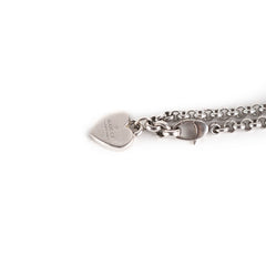 Gucci Silver Sterling Padlock Bracelet
