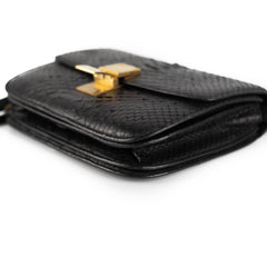 Celine Box Python Bag Black