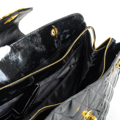 Chanel Supermodel Patent Tote Black