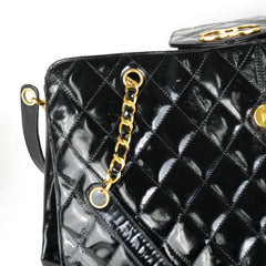 Chanel Supermodel Patent Tote Black