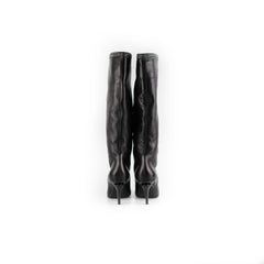 Chanel Heeled Boots Black - Size 38.5