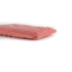Chanel Caviar Coral Phone-Cardholder Holder