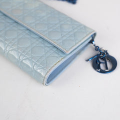 Dior Wallet On Chain WOC Crossbody Bag Blue
