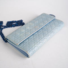 Dior Wallet On Chain WOC Crossbody Bag Blue