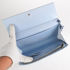 Dior Wallet On Chain WOC Crossbody Bag Blue