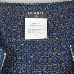 Chanel Navy Knit Cardigan - Size 36