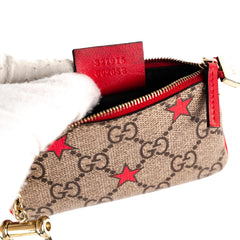 Gucci Supreme Star Zip around Wallet with Key Pouch Monogram