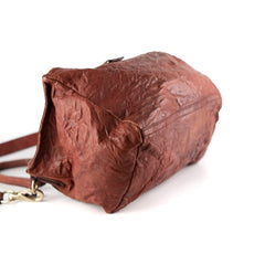 Givenchy Pandora Red Distressed Leather Cross Body Bag
