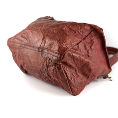Givenchy Pandora Red Distressed Leather Cross Body Bag