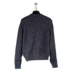 Chanel Navy Knit Cardigan - Size 36