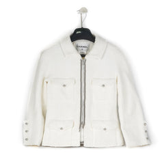 Chanel Short Jacket White 38