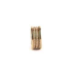 Bvlgari 18k Diamond Yellow Gold Ring 58
